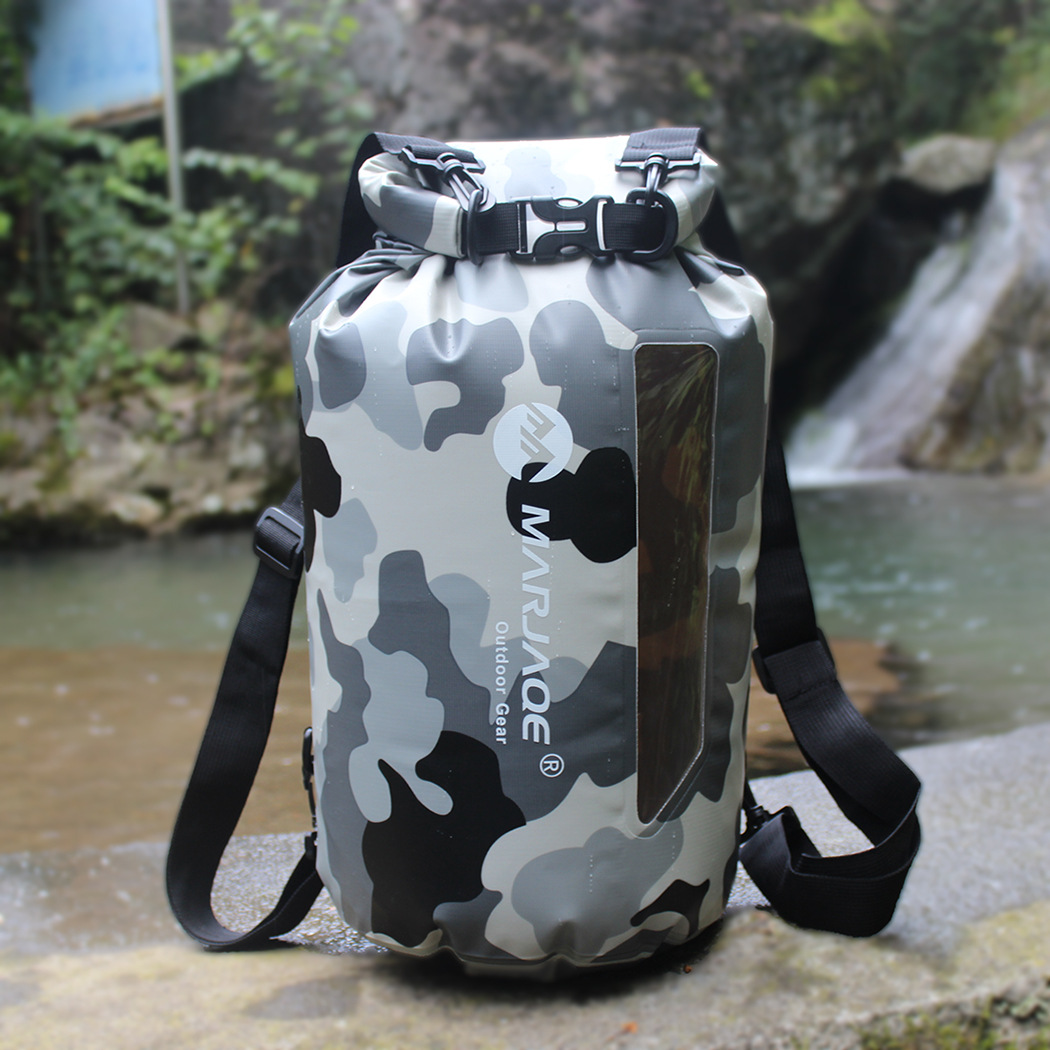Picture of Marjaqe Double Shoulder Strap Window Waterproof Bag Rafting Bag Beach Bag Waterproof Bag River Tracing Bag Storage Outdoor Leisure