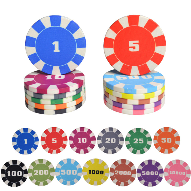 Picture of 10g Ceramic Chip Coin Set Texas Hold'Em Baijia Black Jack 21 Points Ceramic Chip Set