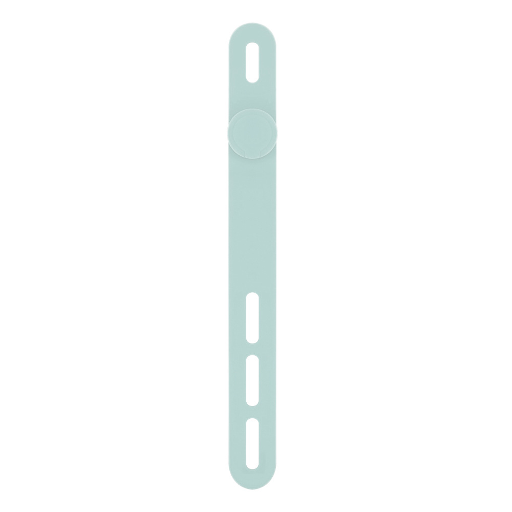 Picture of P2 Round Buckle Silicone Cable Tie Adjustable Cable Organiser Data Line Power Cord Storage Winding Wire Tape Wire Gage