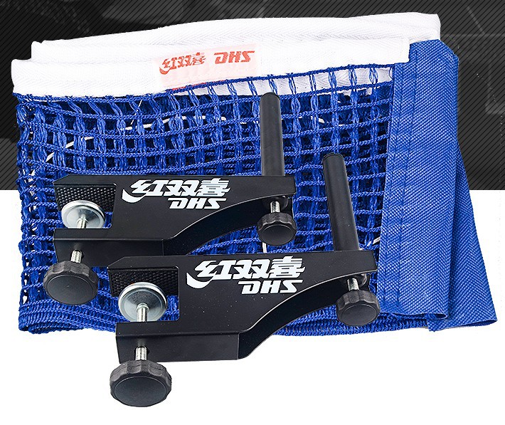 Picture of DHS red double happiness table tennis net rack P145 standard competition table tennis net rack with net