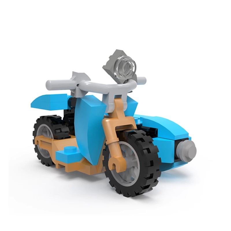 Picture of MOC building blocks compatible with Lego 67636 Higer's motorcycle Harry Potter small particles assembling toys