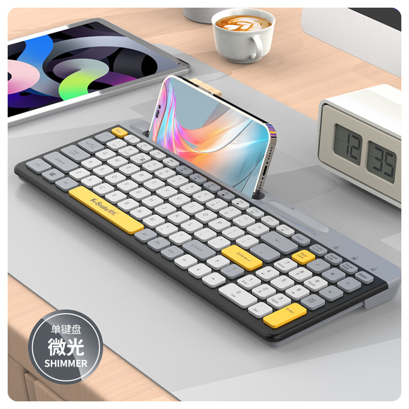 Picture of Viper K100 Wireless Bluetooth Dual-mode Keyboard Chocolate Laptop Phablet Universal Cross-border