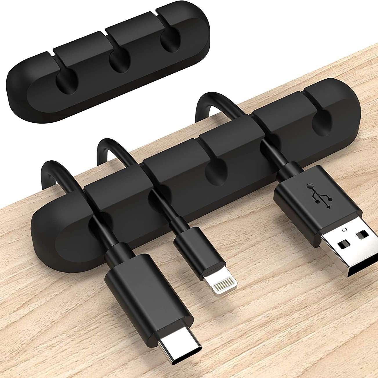 Picture of Amazon Hot Selling Wire Storage Silicone Cable Organiser Data Cable Protective Cover Velcro Nylon Cable Tape Solder