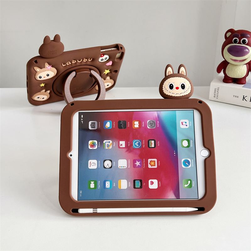 Picture of Suitable for Samsung A9Plus Silicone Shell A8 Cartoon A7Lite Rotating X210 with Pen Slot X115 Labubu T225