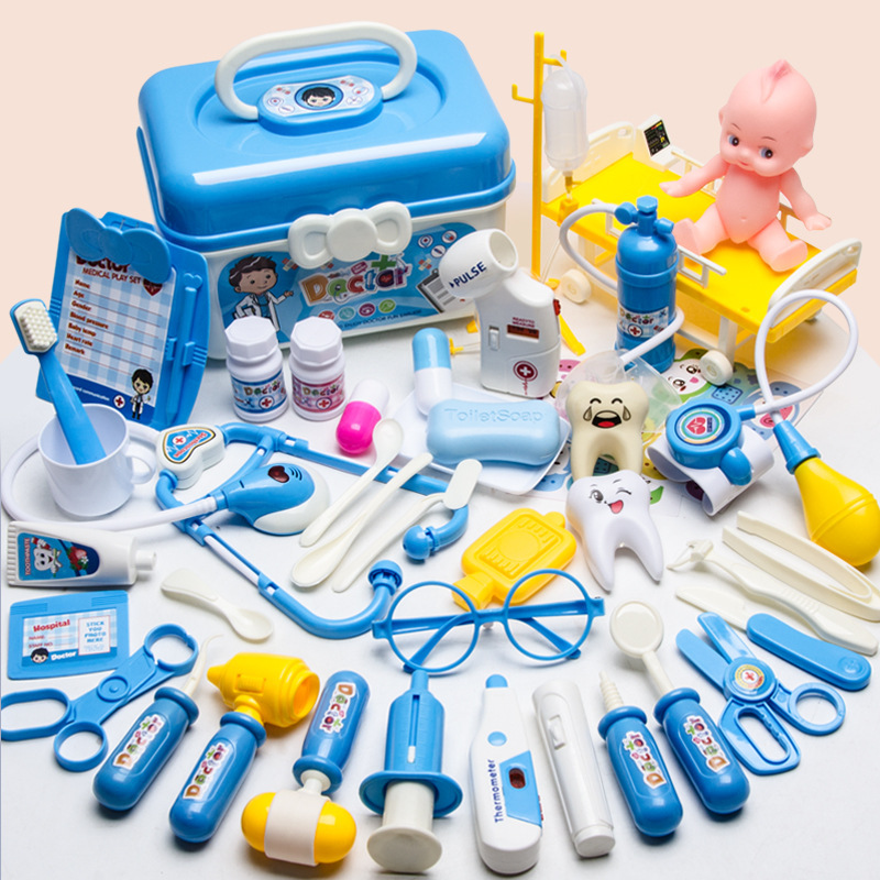 Little Doctor Toy Set Girls' Medical Box Nurse Children's Injection Play Stethoscope Baby Tool