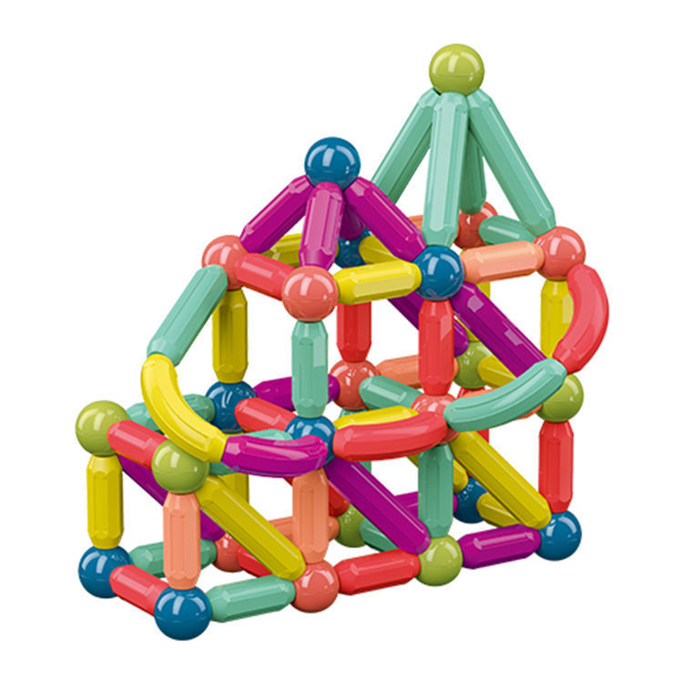 Picture of Wholesale Magnetic Building Blocks, Large Particle Toys, Children's Stress Relief Magnetic Building Blocks, Magnetic Patches, Versatile Magnetic Rods