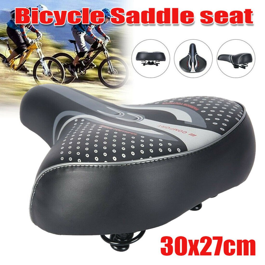 Picture of Cross-border New Electric Vehicle Oversized Bicycle Dead Flying Saddle Battery Car Sun Protection Load King No.1 Cushion Car Seat