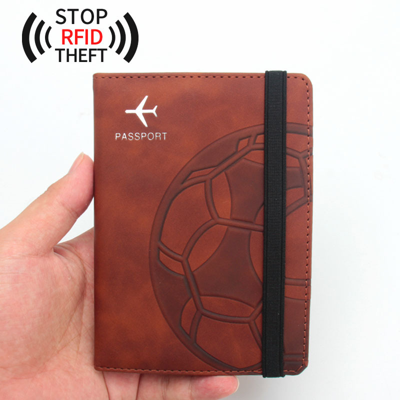 Picture of RFID anti-magnetic football Passbook holder Qatar World Cup air ticket holder multi-card seat strap travel Passbook Holder