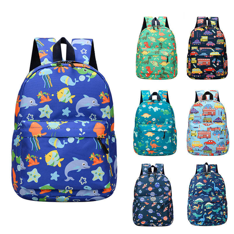 New 3D printed cross-border children's school bag cartoon fashion kindergarten school bag 3-8 years old baby children's bag
