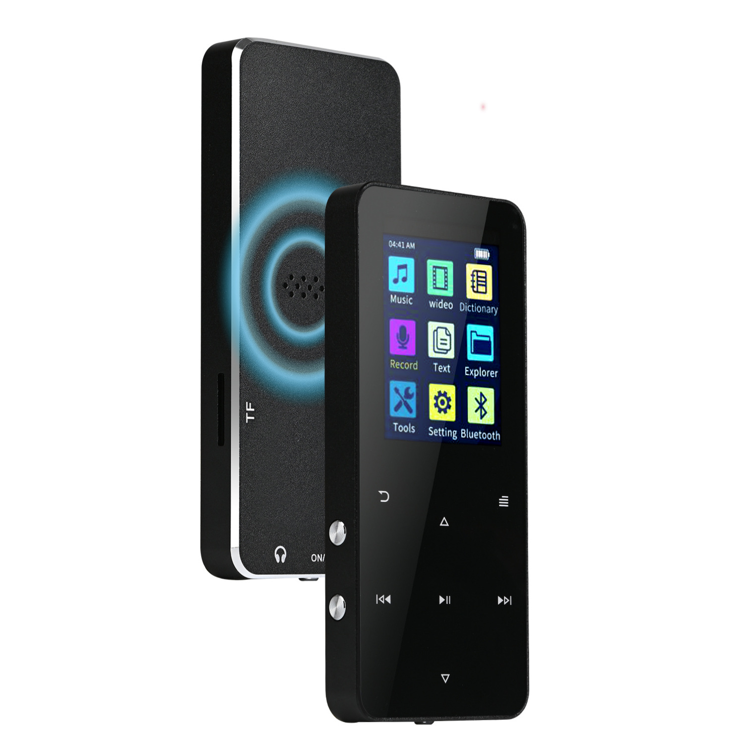 Picture of Metal mp3 Walkman built-in 8g student version touch Bluetooth mp4 music player recording outdoor reading novel