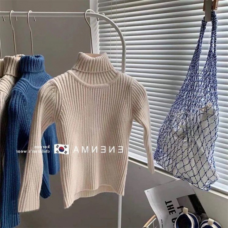 Picture of [in stock] autumn and winter children's high collar base sweater thick winter boys and girls sweater baby warm