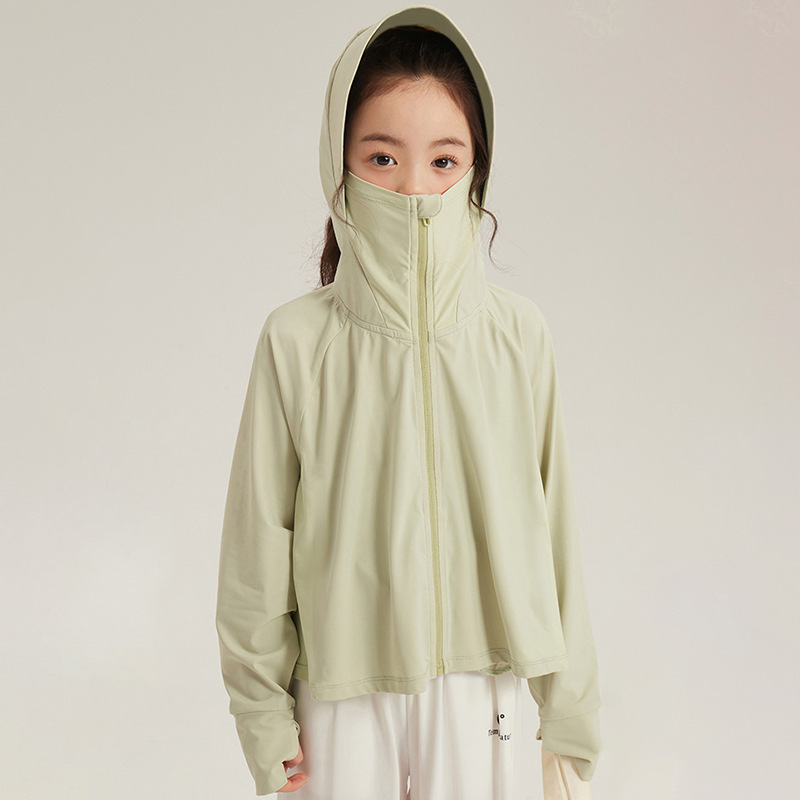 Picture of Girls' Sun Protection Clothing Summer 2025 New Children's Ice Silk Sun Protection Clothing Lightweight UV Protection UPF50 Jacket
