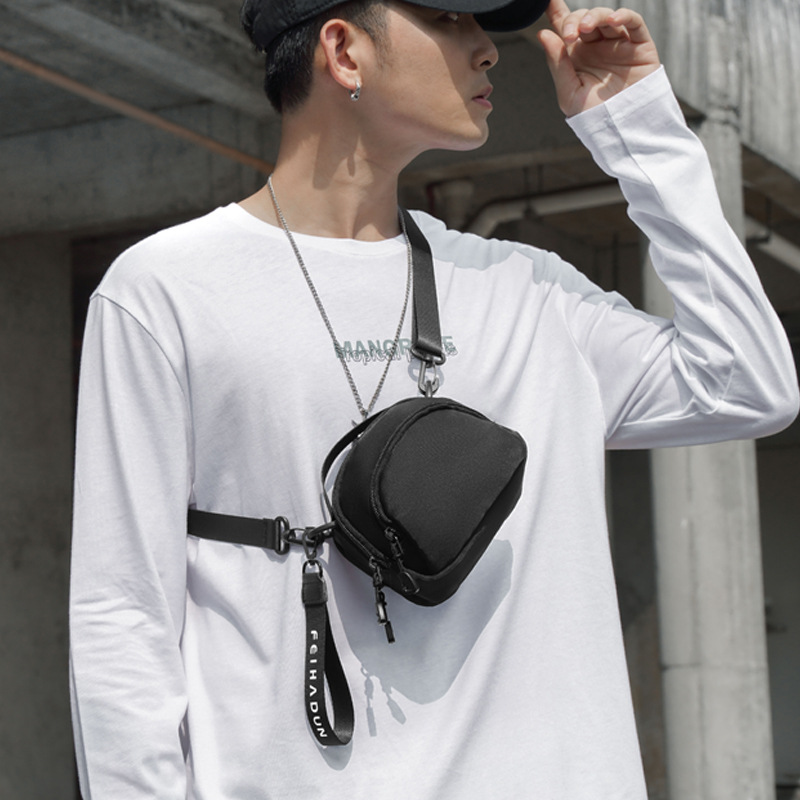 Picture of Cross-border shoulder messenger bag men's fashion brand portable small bag leisure sports chest bag mini mobile phone bag foreign trade waist bag