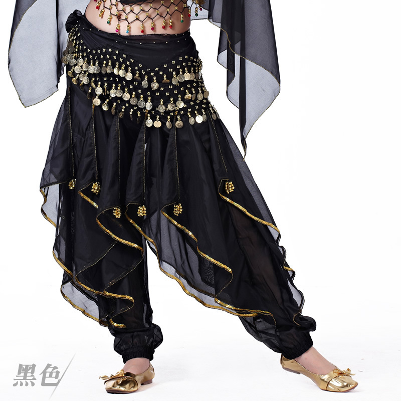 Picture of Belly Dance Clothing Chiffon Lantern Pants Dance Performance Underwear Swivel Pants Halloween Decorative Pants Tribal Dance Pants