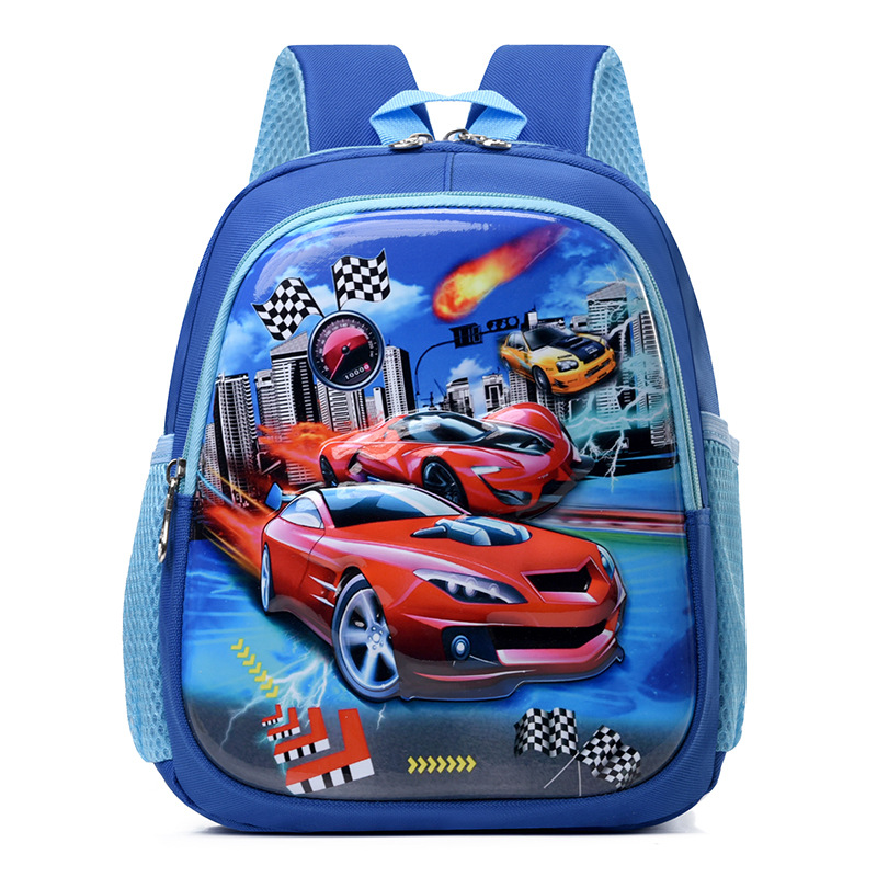 Picture of New Track Children's Backpack 2024 New Cartoon Pattern Kindergarten Large Capacity Backpack