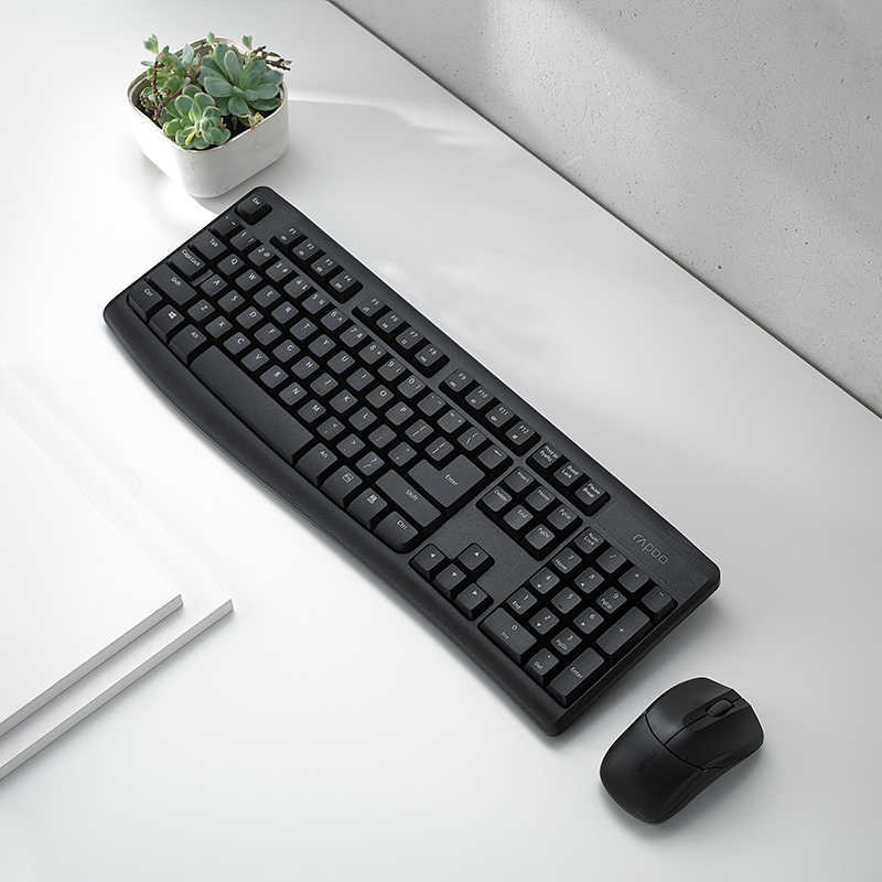Picture of Lei Bai X1800PRO Wireless Keyboard Mouse suit Fashion Waterproof Multimedia Office Home Keyboard Mouse Light Tone