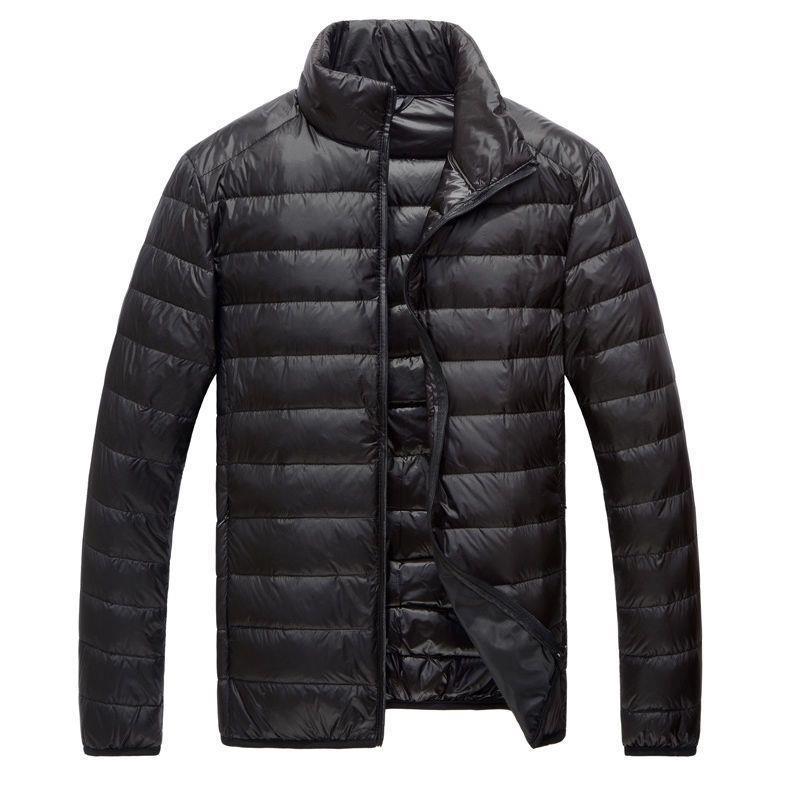 Picture of Lightweight Light Down Cotton-padded Coat Men's Short Hooded Vertical Collar Plus Large Size Middle-aged and Elderly Light Spring Clothes
