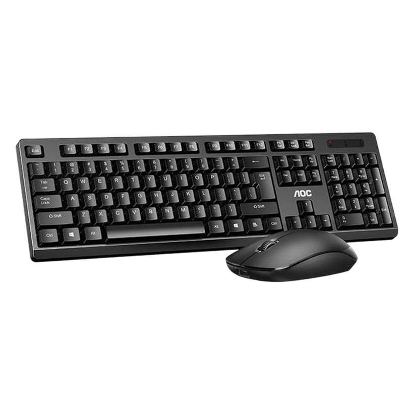TPV AOC KM210 Wireless Mouse and Keyboard Set Mute Waterproof Home Computer Game Notebook Power Saving