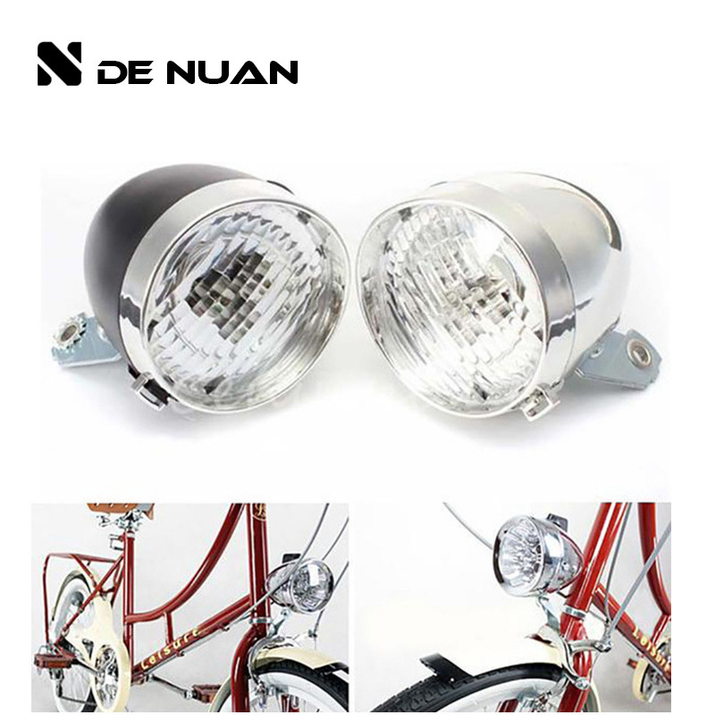 Picture of Wholesale bicycle headlight mountain bike retro headlight 3LED cycling light car front lighting night riding equipment