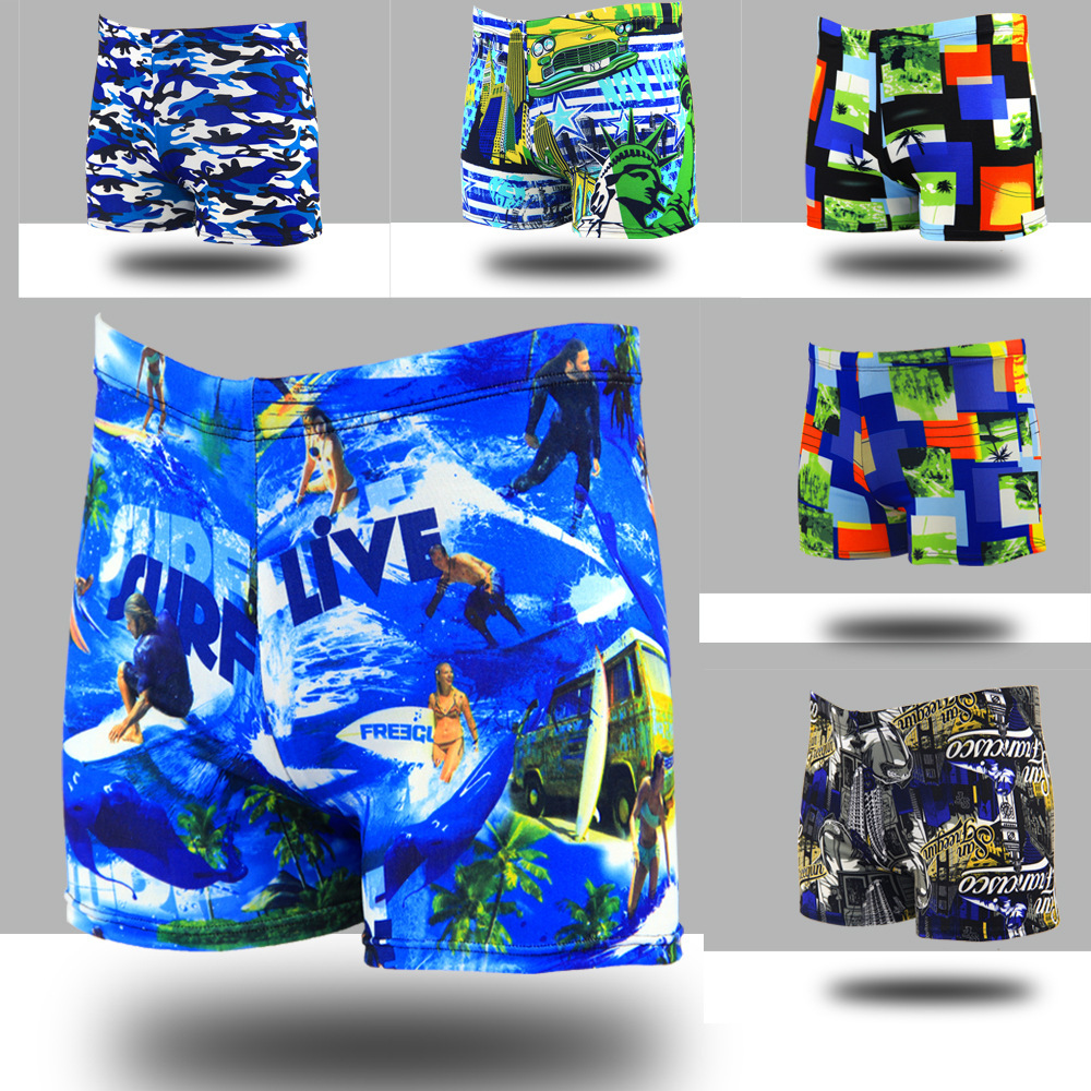 Picture of Miao Miao New Men's Boxer Swimsuit Men's Boxer Comfortable Color Swimming Trunks Swimsuit Swimwear Equipment Men's Swimming