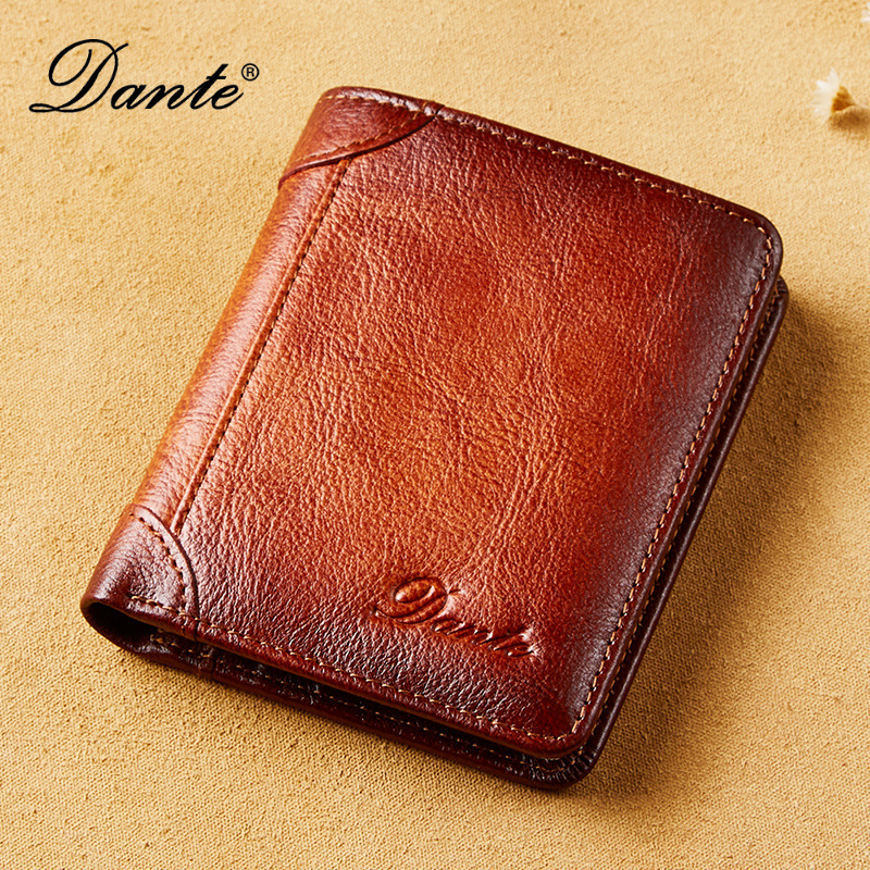 Picture of Cross-Border Wallet Men's Genuine Leather Rfid Anti-Theft Vertical Style 70% off Retro First Layer Cowhide Wallet Export Wholesale
