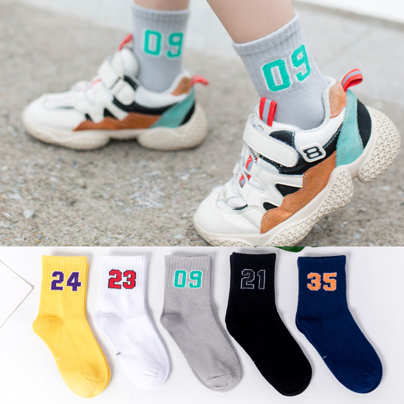 Picture of Children's Socks Spring and Autumn Cotton Socks Boys and Girls Autumn and Winter Children's Socks Chinese Style Socks Red Socks Baby Socks