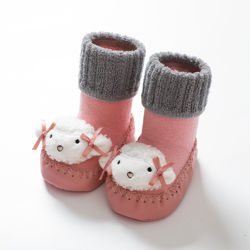 Picture of Baby floor socks winter thick children's socks cartoon baby toddler shoes non-slip soft bottom indoor baby socks