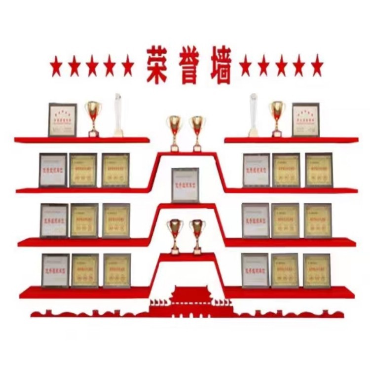 Picture of Certificate of Honor Display Rack Wall Display Type Trophy Business School Factory Office Wall Storage Rack Multi-storey