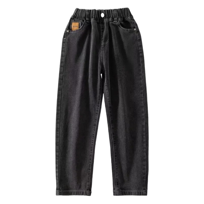 Boys' Jeans 2022 Spring and Autumn New Large Children's Pants Children's Loose Casual Handsome Boys' Trendy Long Pants