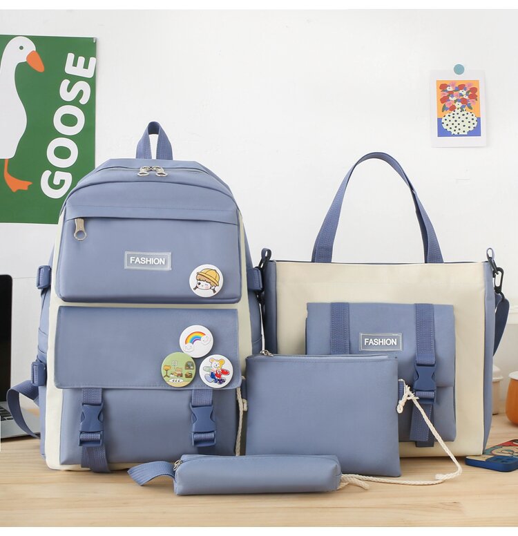 Picture of Ins Schoolbag Female K-Style Junior High School Student Primary School Student Forest Female Third to Fifth Grade Large Capacity Backpack