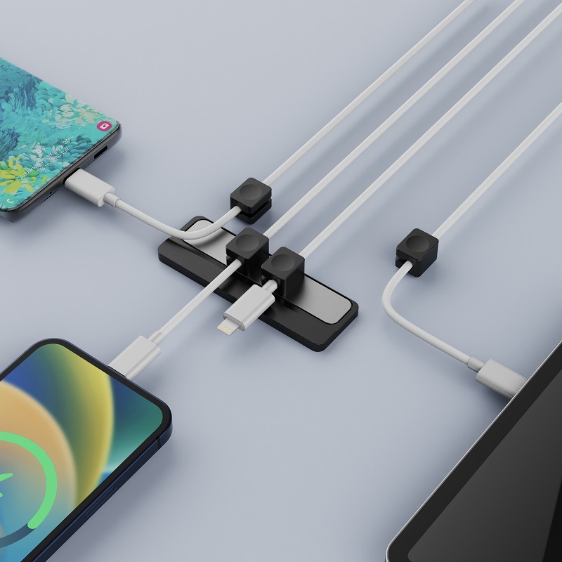 Picture of Data Line Protective Cover Charging Line Magnetic Absorber Organizer Silicone Desktop Data Line Storage Wrapping Wire Bitter