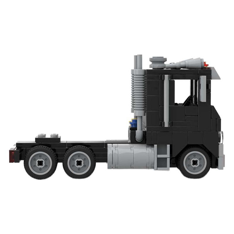 MOC blocks compatible with Lego small particles creative series road truck head patchwork toy 15602 toy