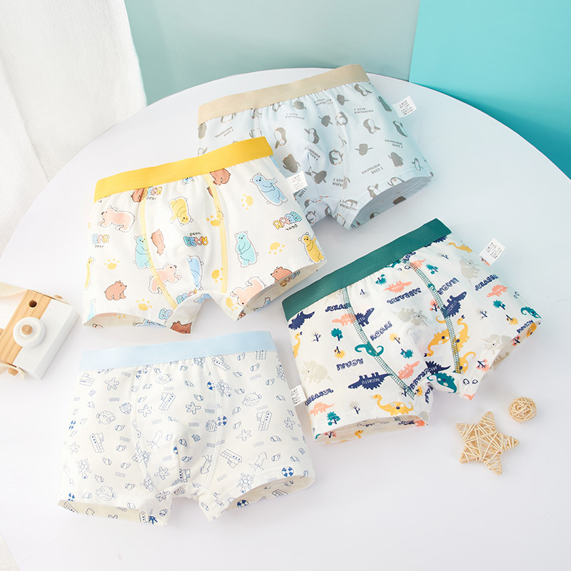 Picture of Cross-border wholesale foreign trade children's underwear primary and secondary school students boxer combed cotton boys underwear a generation of postage