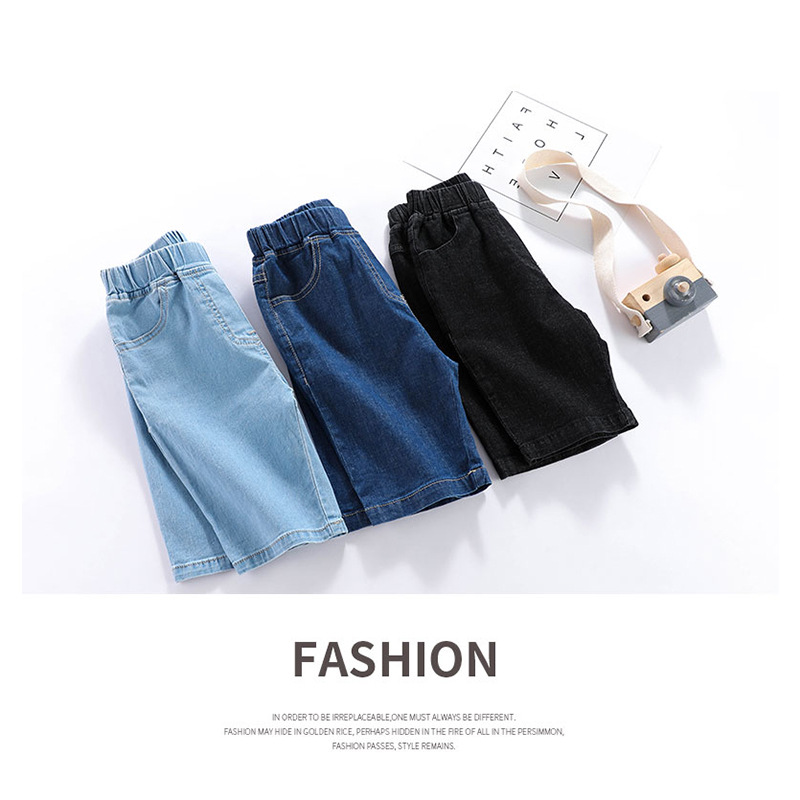 Picture of Children's Jeans 2025 Summer Thin Stretch Jeans Versatile Trendy Kidsren's Clothing Street Stall Wholesale Manufacturer Supply