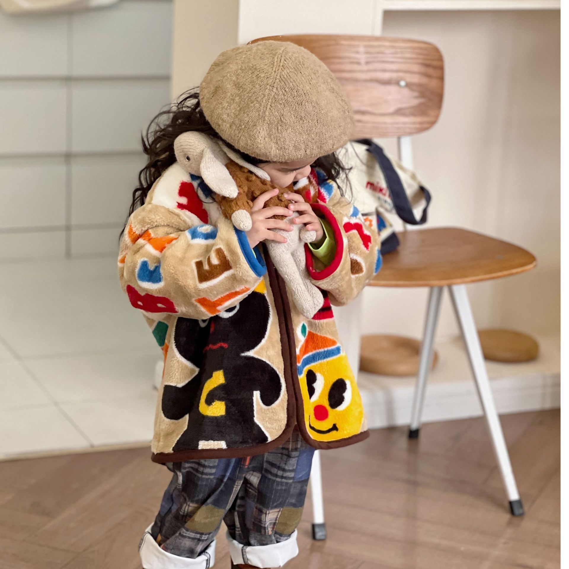 Picture of Spot Miki pockmarked bear fur coat