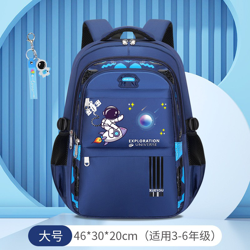 Picture of Space Astronaut Primary School Bag to Reduce Burden and Protect Spine Large Capacity Waterproof Printed Children's School Bag Backpack Wholesale
