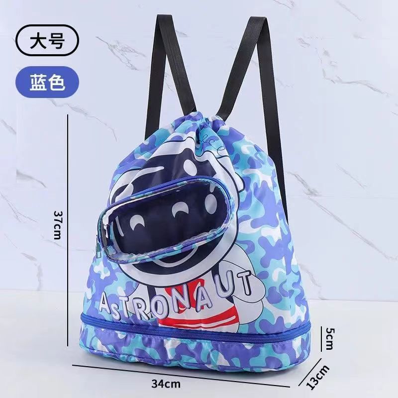 Picture of [] Fashionable Kidsren's Swimming Bag Swimsuit Storage Bag Large Capacity Dry and Wet Separation Backpack Storage Bag