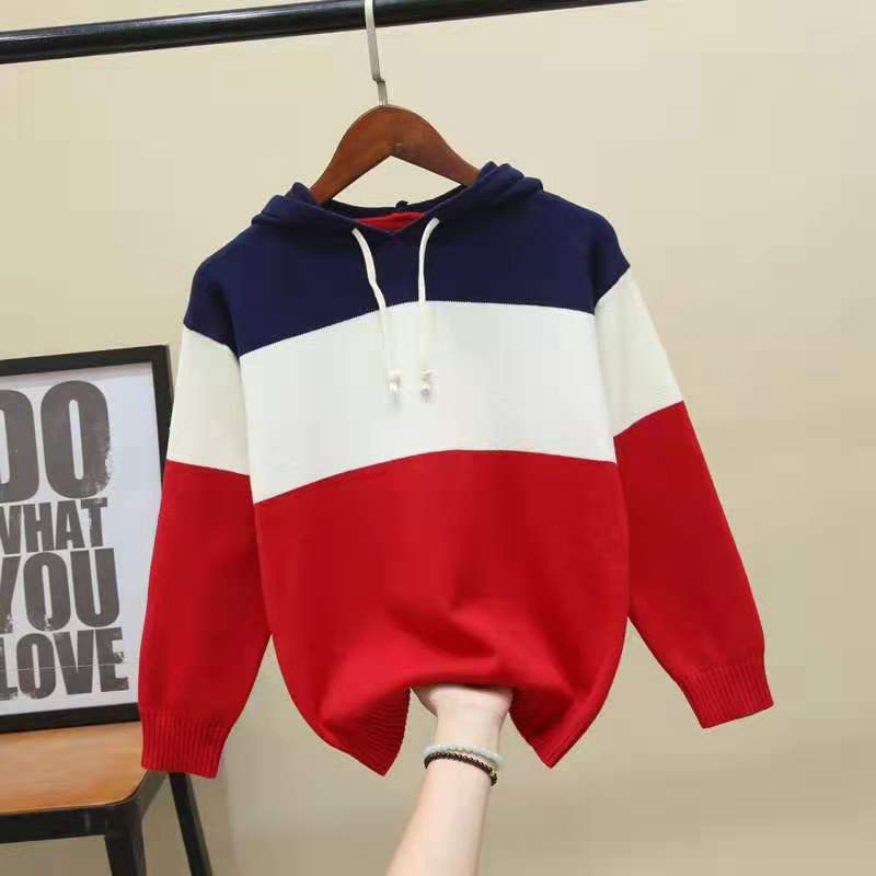 Picture of Children's Clothing Pure Cotton Knitted Hooded Sweatshirt Kidsren's Boys and Toddlers 2023 Autumn and Winter Spring & Fall Casual Sports Sweaters