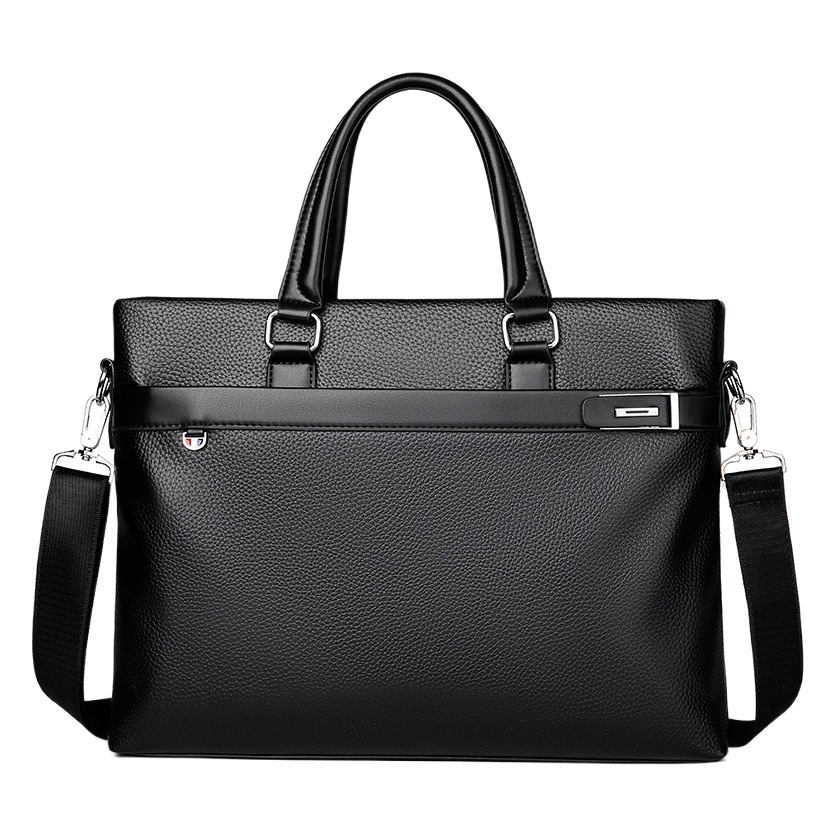 New men's handbag business official casual bag shoulder diagonal bag leather texture computer bag wholesale tide