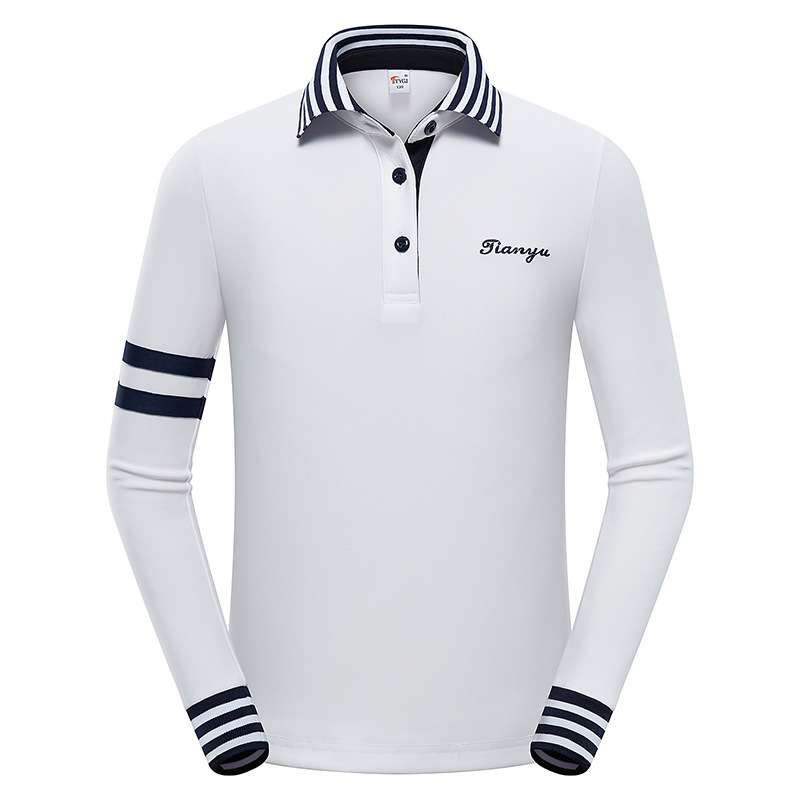 Picture of TTYGJ Golf Children's Clothing Autumn Boys and Girls Korean Slim-fit Breathable Long-sleeve Children's Lapel T-shirt