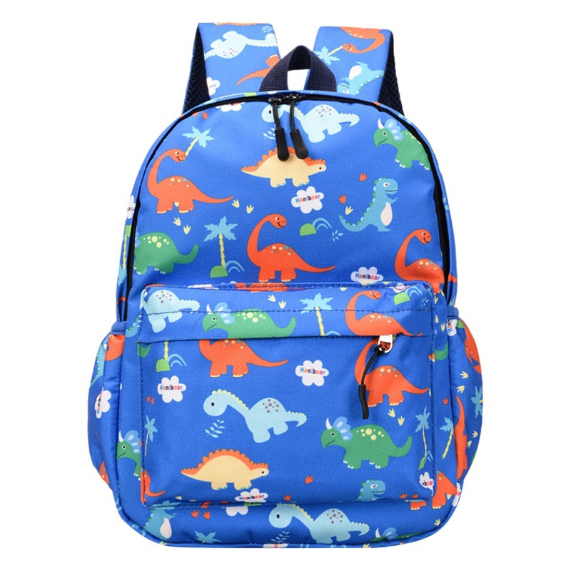 New Kindergarten School Bag Cartoon Dinosaur Children's Backpack Nylon Fashion Trend Boys and Girls Backpack Wholesale