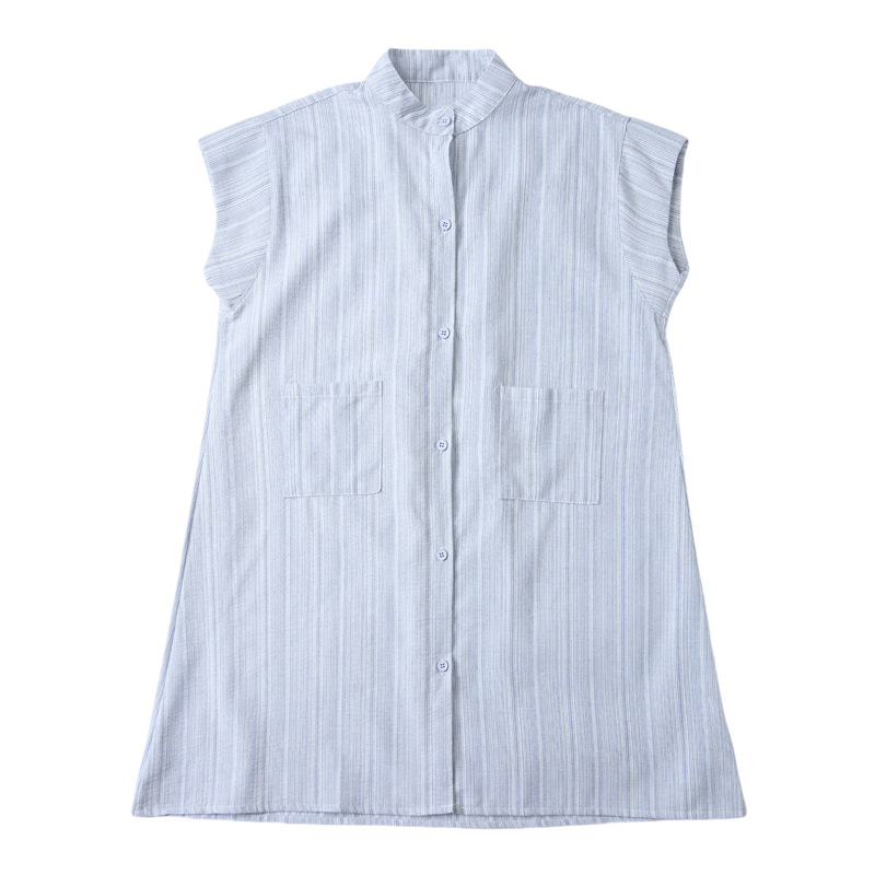 Picture of New Internet Celebrity High-set Couple Clothing Summer Striped Short-sleeved Shirt Mother and Dirt Korean Family Dress Loose Casual Wear