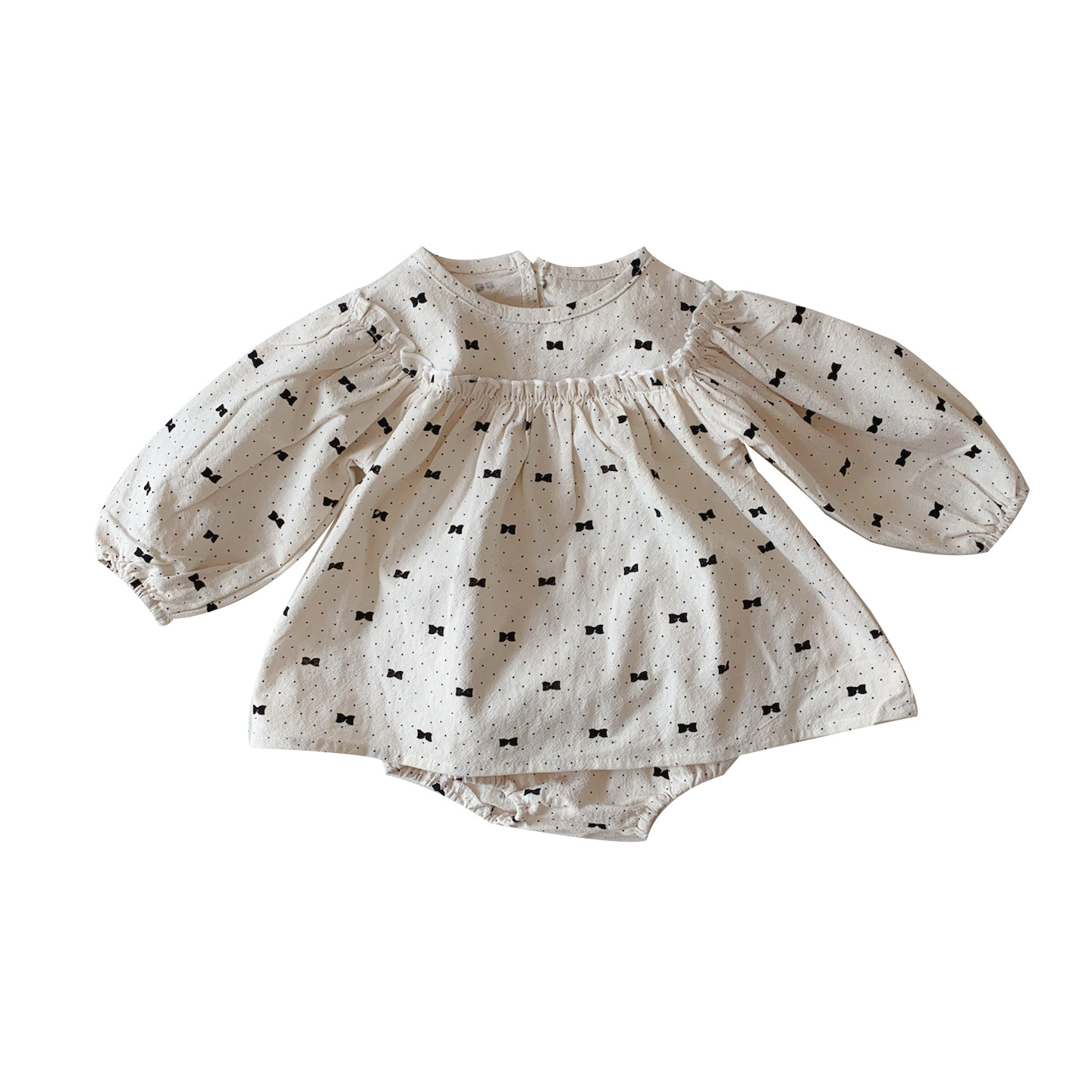 Picture of Ins Children's Clothing Baby Pants Suit 2025 Spring Baby Girl Two-Piece Set Polka Dot Long-Sleeved Baby Clothes