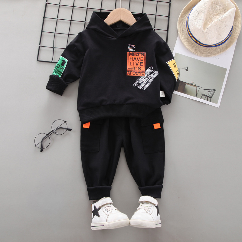 Picture of Korean version of the Spring and Autumn new men's and women's leisure sports version of the long sleeve suit foreign trade children's baby clothing a generation of hair