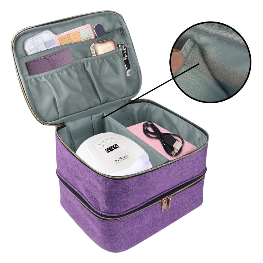 Portable cosmetic box nail tools nail polish storage bag nail polish storage bag