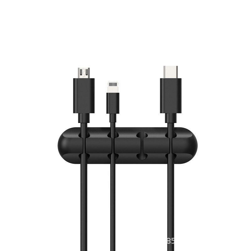 Picture of @@@@ New Desktop Charging Data Cable Holder Multi-port Creative Storage Wire Silicone Organizer Collector