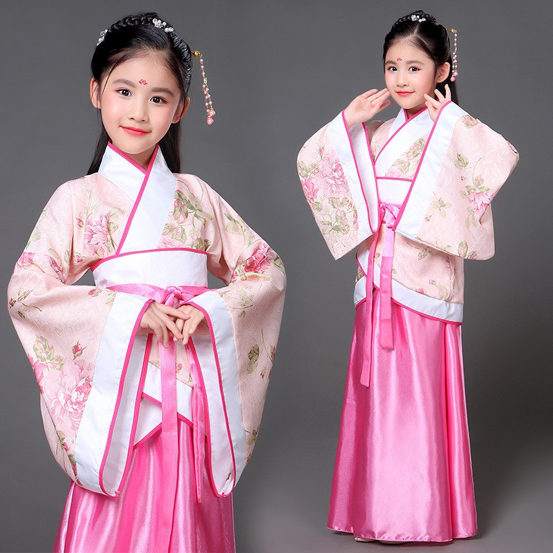 Picture of Children's Ancient Costume Fairy Dress Hanfu Princess Imperial Concubine Improved Little Girl Photo Studio Performance Photo Dance Performance Costume
