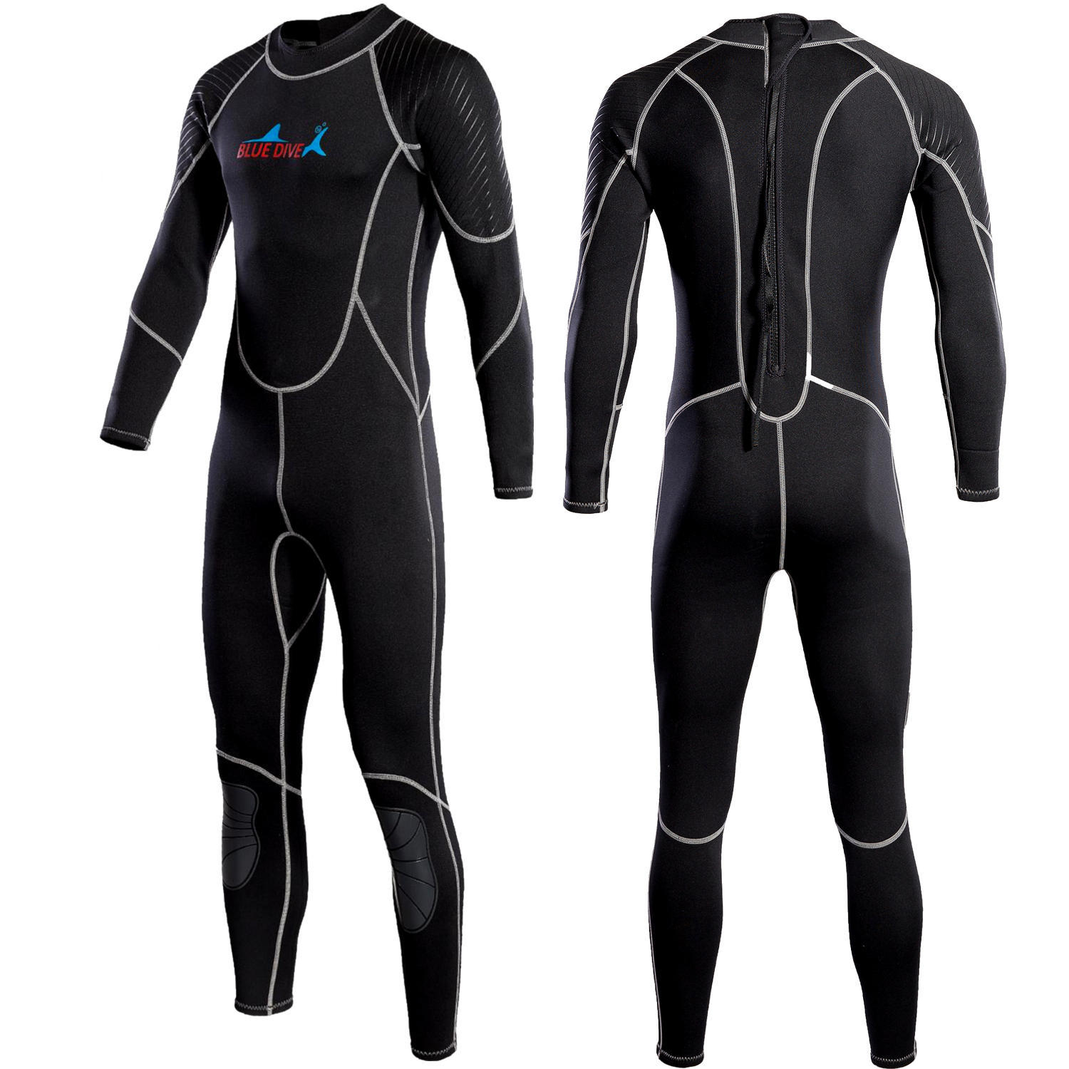 Picture of Wetsuit swimsuit 2mm one-piece men's warm surfing paddle board motorboat swimming winter swimming snorkeling free cold