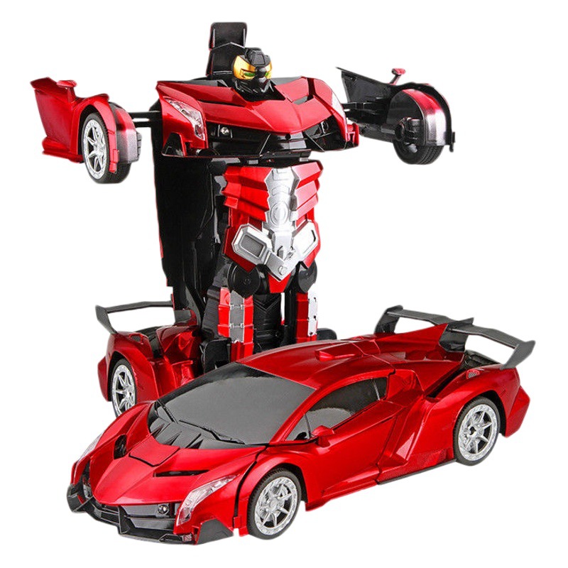 Gesture sensing one-key deformation remote control car charger electric car robot King Kong racing children's toy car generation