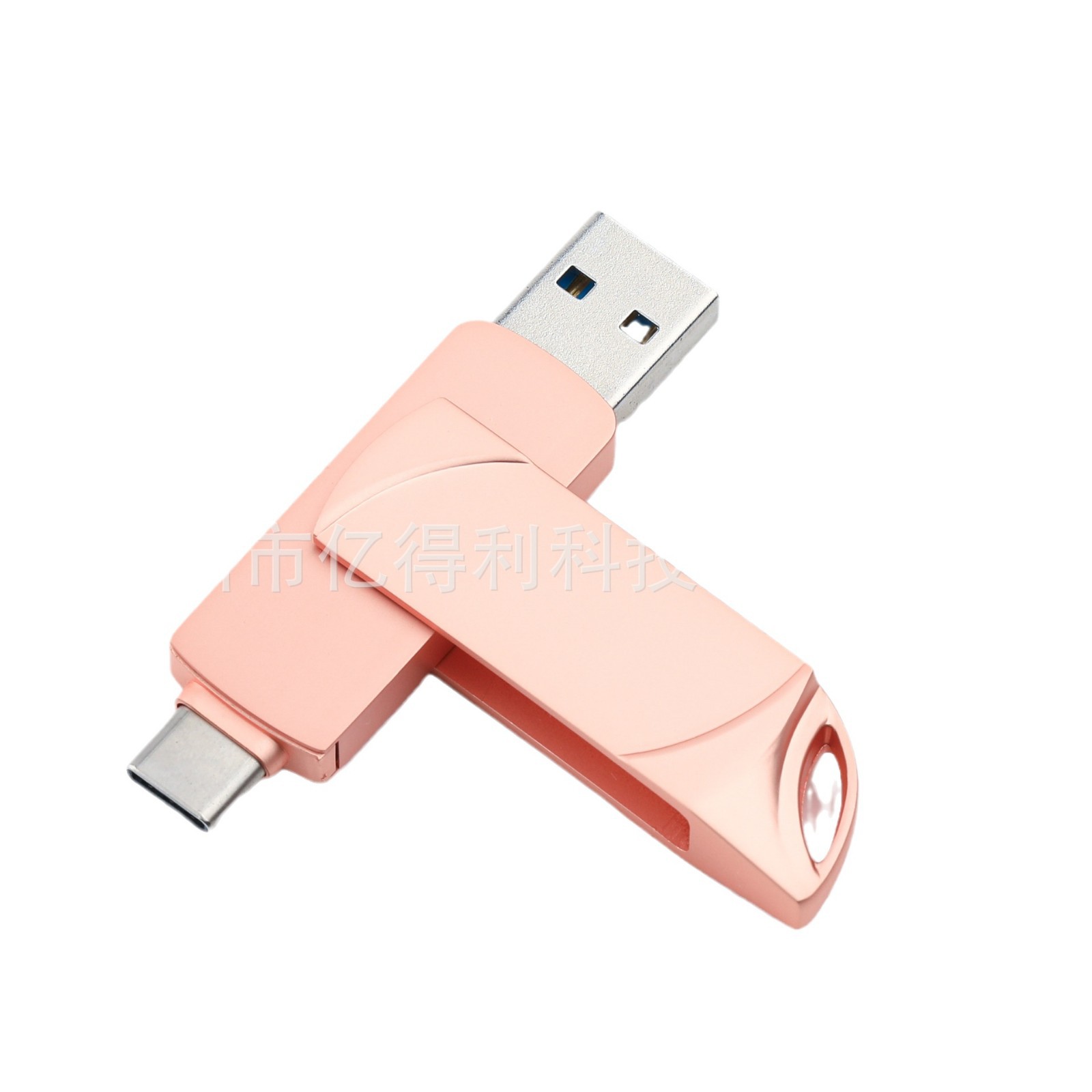 Picture of type-c mobile phone USB flash drive rotating 512g high-speed computer dual-purpose USB flash drive large capacity mobile phone USB 1TB